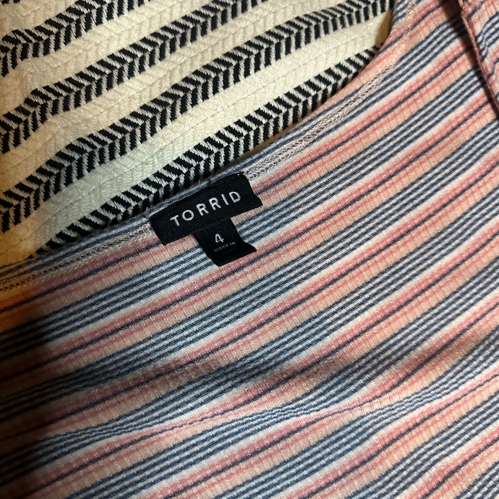 Torrid Multicolor‎ Striped Top - Picture 2 of 5